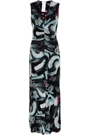Diane von Furstenberg Vestido largo Solveigh reversible