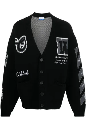 OFF-WHITE Chaqueta en punto intarsia