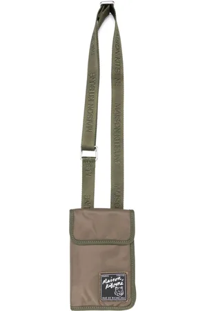 Maison Kitsuné Bolso de hombro con parche del logo