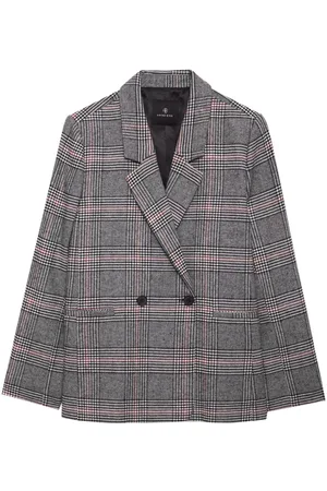 ANINE BING Blazer Madeleine a cuadros
