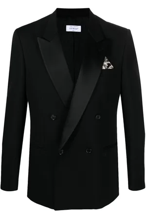 OFF-WHITE Chaqueta de esmoquin con forro satinado