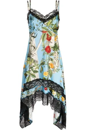 MONSE Slip dress con estampado floral