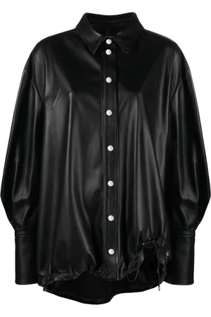 The Attico Sobrecamisa de piel