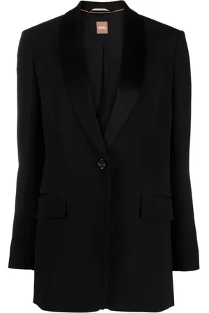 HUGO BOSS Blazer con cuello esmoquin