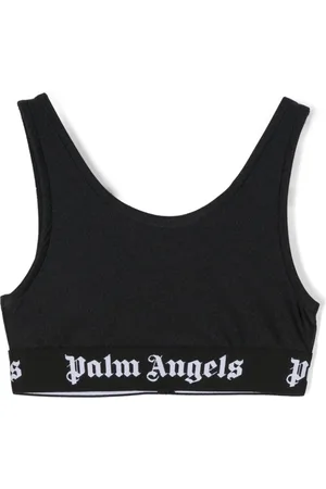 Palm Angels Vestido Amalia con bordado floral