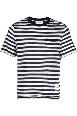 Thom Browne Camiseta a rayas horizontales