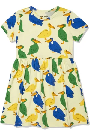 Mini Rodini Vestido con estampado Pelican