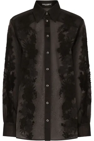 Dolce & Gabbana Camisa con aplique de encaje