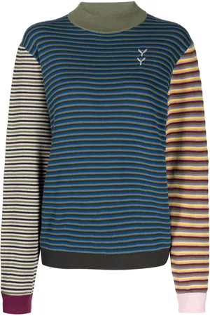 YANYAN KNITS Jersey a rayas con diseño colour block