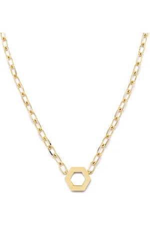 HARWELL GODFREY Collar hexagonal en oro amarillo de 18kt