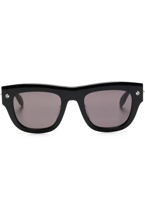 Alexander McQueen Gafas de sol con apliques y montura en D