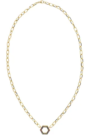 HARWELL GODFREY Collar en oro amarillo de 18kt con zafiro