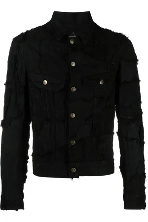 GREG LAUREN Chaqueta vaquera con efecto envejecido