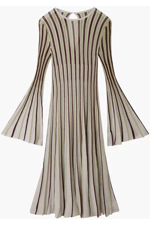Stella McCartney Vestido largo a rayas