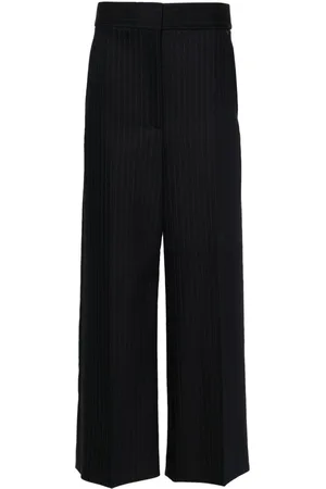 Khaite Pantalones anchos de talle alto