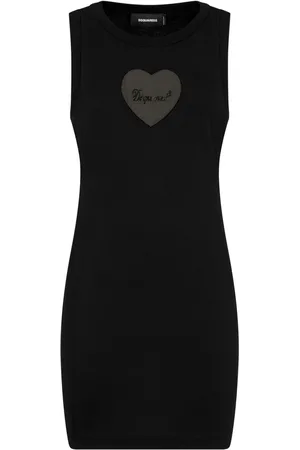 Dsquared2 Vestido corto con logo de apliques