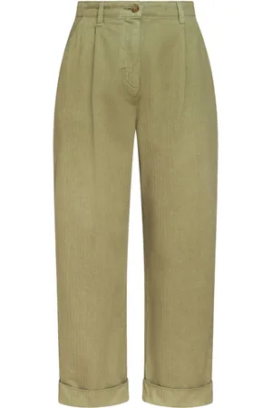 Etro Pantalones chinos con motivo de espiga