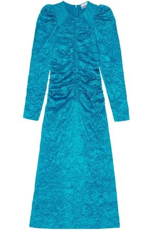 Ganni Vestido midi con cinturón