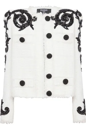 Balmain Chaqueta de tweed bordada