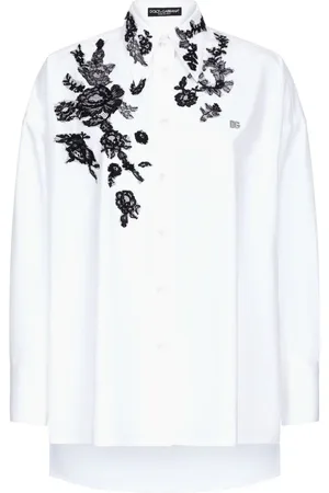 Dolce & Gabbana Camisa con encaje floral