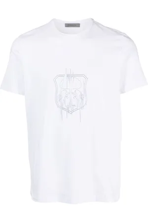 corneliani Camiseta con logo estampado