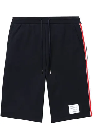 Thom Browne Pantalones cortos de deporte con rayas laterales