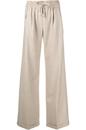 Kiton Pantalones anchos de cachemira