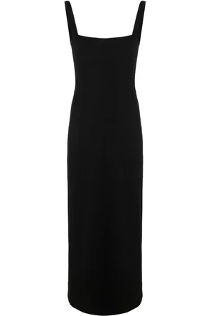 Helmut Lang Vestido largo con escote en forma de corazón