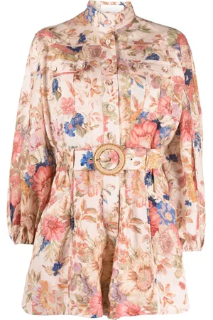 ZIMMERMANN Mono corto August con estampado floral