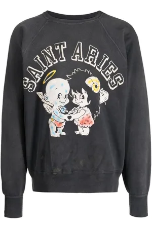 SAINT MXXXXXX Logo-print cotton sweatshirt