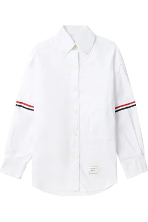 Thom Browne Camisa con detalle a rayas