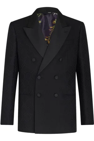 Etro Blazer en jacquard con doble botonadura