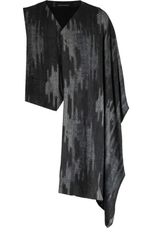 YOHJI YAMAMOTO Chaleco asimétrico con estampado gráfico