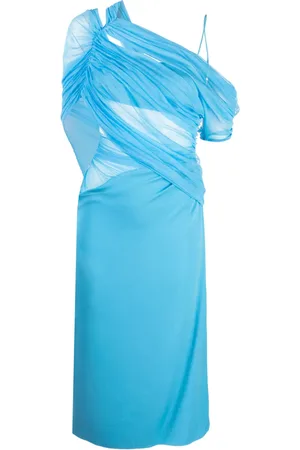 CHRISTOPHER ESBER Vestido midi Magnetic asimétrico