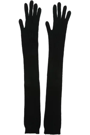 Alberta Ferretti Guantes largos de canalé