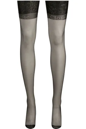 MAISON CLOSE Medias con logo de intarsia