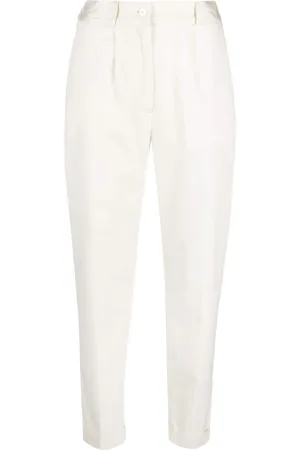Kiton Pantalones ajustados de talle alto