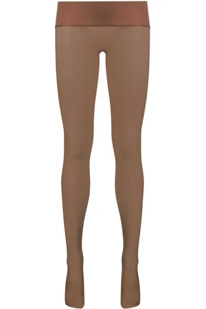 MAISON CLOSE Medias semitransparentes con logo estampado