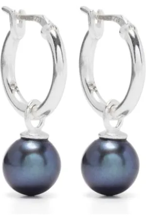 Hatton Labs Aros con colgante de perlas