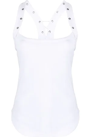 The Attico Camiseta de tirantes con ojales