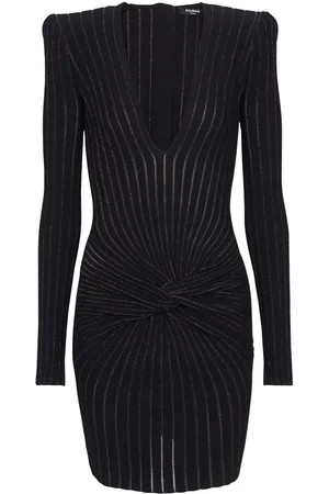 Balmain Vestido de canalé