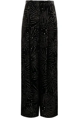 Blazé Milano Pantalones palazzo con detalles de cristal