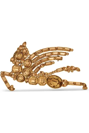 Etro Broche Pegaso con apliques de cristal