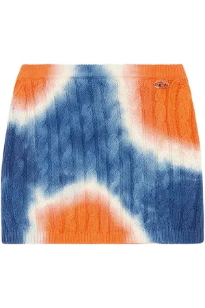 Diesel Minifalda M-Jami con motivo tie-dye
