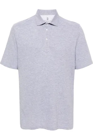 Brunello Cucinelli Polo con efecto de melange