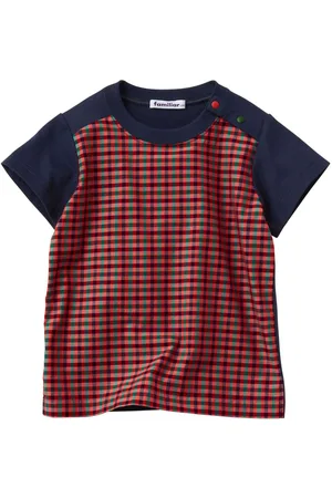 Familiar Camiseta a cuadros gingham