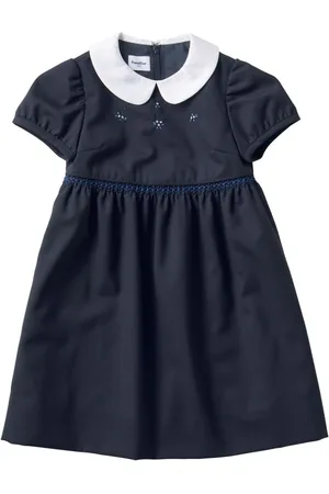 Familiar Vestido midi con motivo bordado