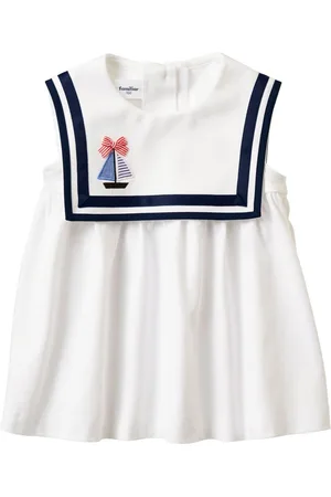 Familiar Blusa con motivo bordado