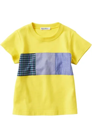 Familiar Camiseta con panel en contraste