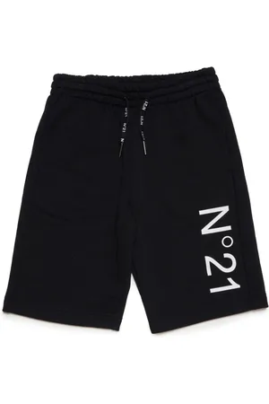 Nº21 Bermudas joggers con logo estampado
